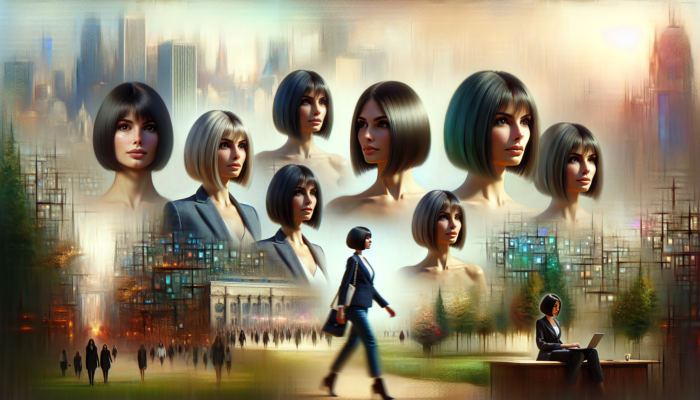 Sophisticated women showcasing timeless bob hairstyles in various settings, epitomizing effortless style.
