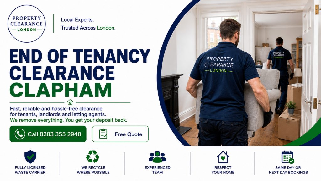 End of Tenancy Clearance Services in Clapham Made Easy