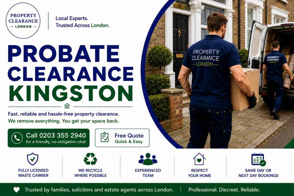 Probate House Clearance Services Now Offered in Kingston